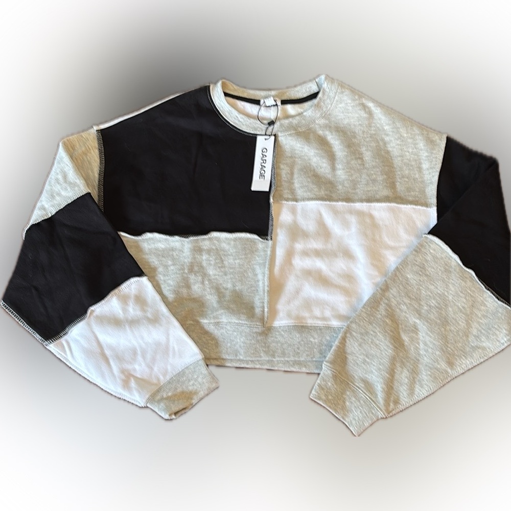 Garage | Colorblock Cropped Sweatshirt